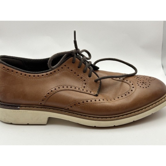 Cole Haan Men Go-To Wingtip Oxford Shoes Size 8M British Tan Leather main image 13